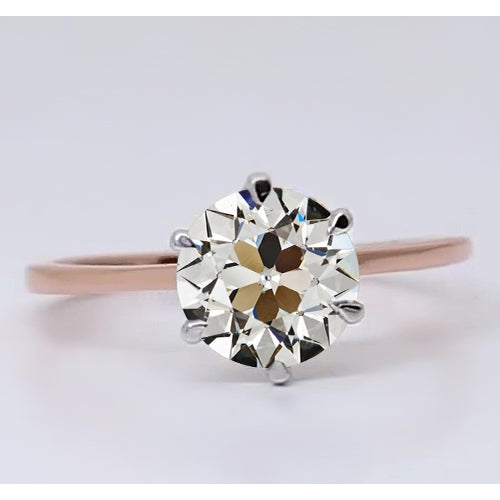 Earth-Mined Diamond Solitaire Ring – main view