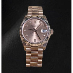 Ladies Rolex 278275 Datejust 31mm Pink Natural Earth Mined Diamond Rose Gold Watch