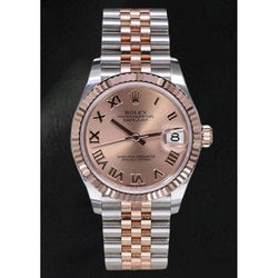 Ladies Rolex Datejust 31mm Pink Salmon Roman Dial Watch