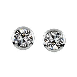 Antique Cushion Stud Earrings – Brilliant Diamond 1.50 ct 14K