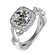 Premium Halo Engagement Ring 3.50 ct – main view