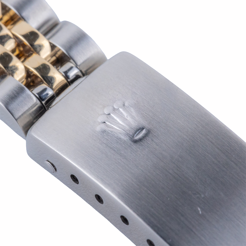 Ladies Datejust Rolex Watch Two Tone Stick Dial Women