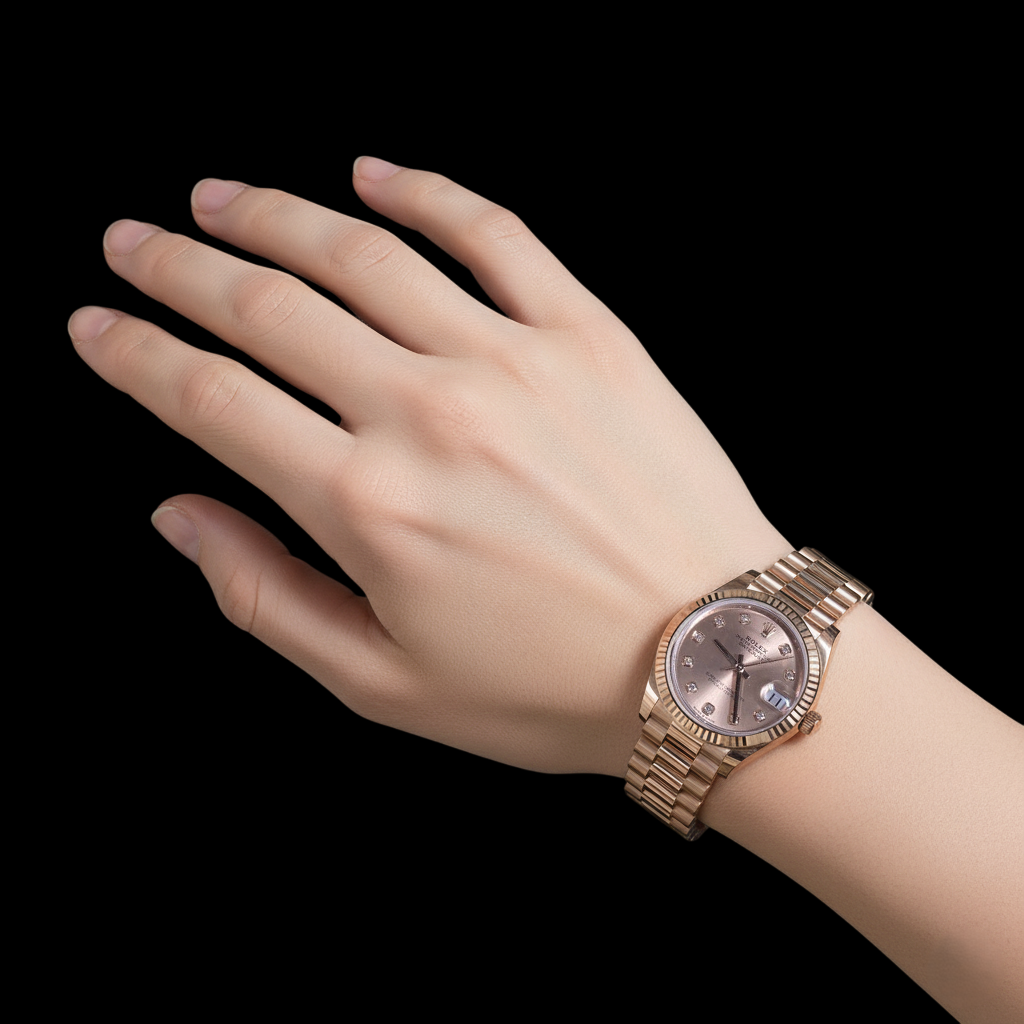 Ladies Rolex 278275 Datejust 31mm Pink Natural Earth Mined Diamond Rose Gold Watch