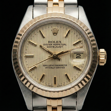 Ladies Rolex Date Just Watch Dial Two Tone Jubilee Bracelet