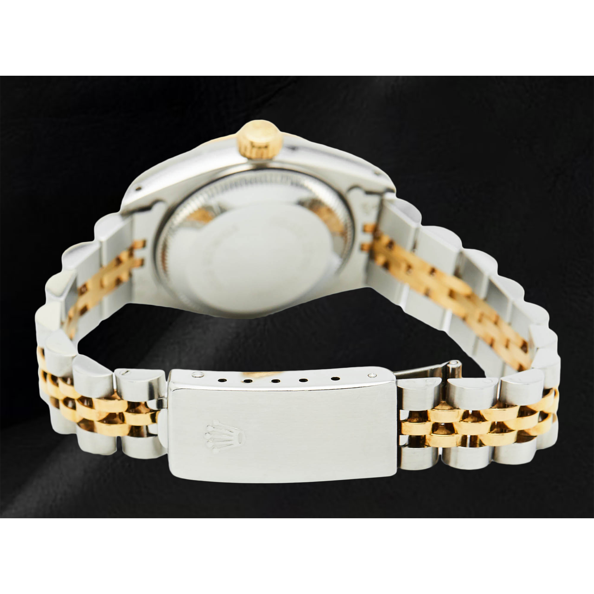 Ladies Rolex Datejust 26 mm  Mother Of Pearl Dial Double Row Diamond Bezel