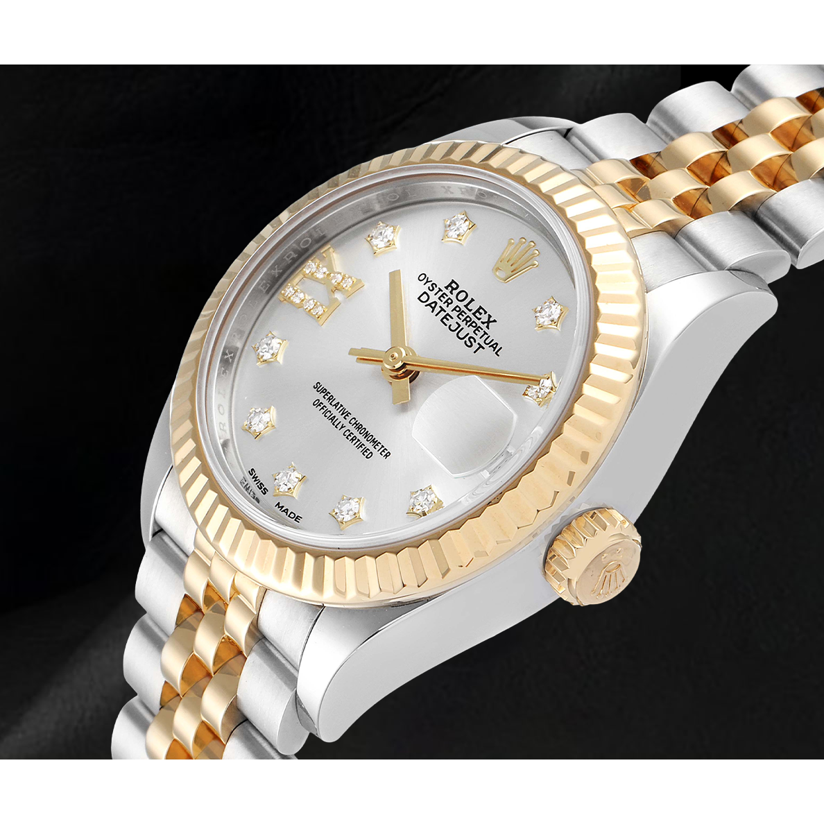 Ladies Rolex Datejust 28 mm Jubilee Bracelet Two Tone Watch 279173