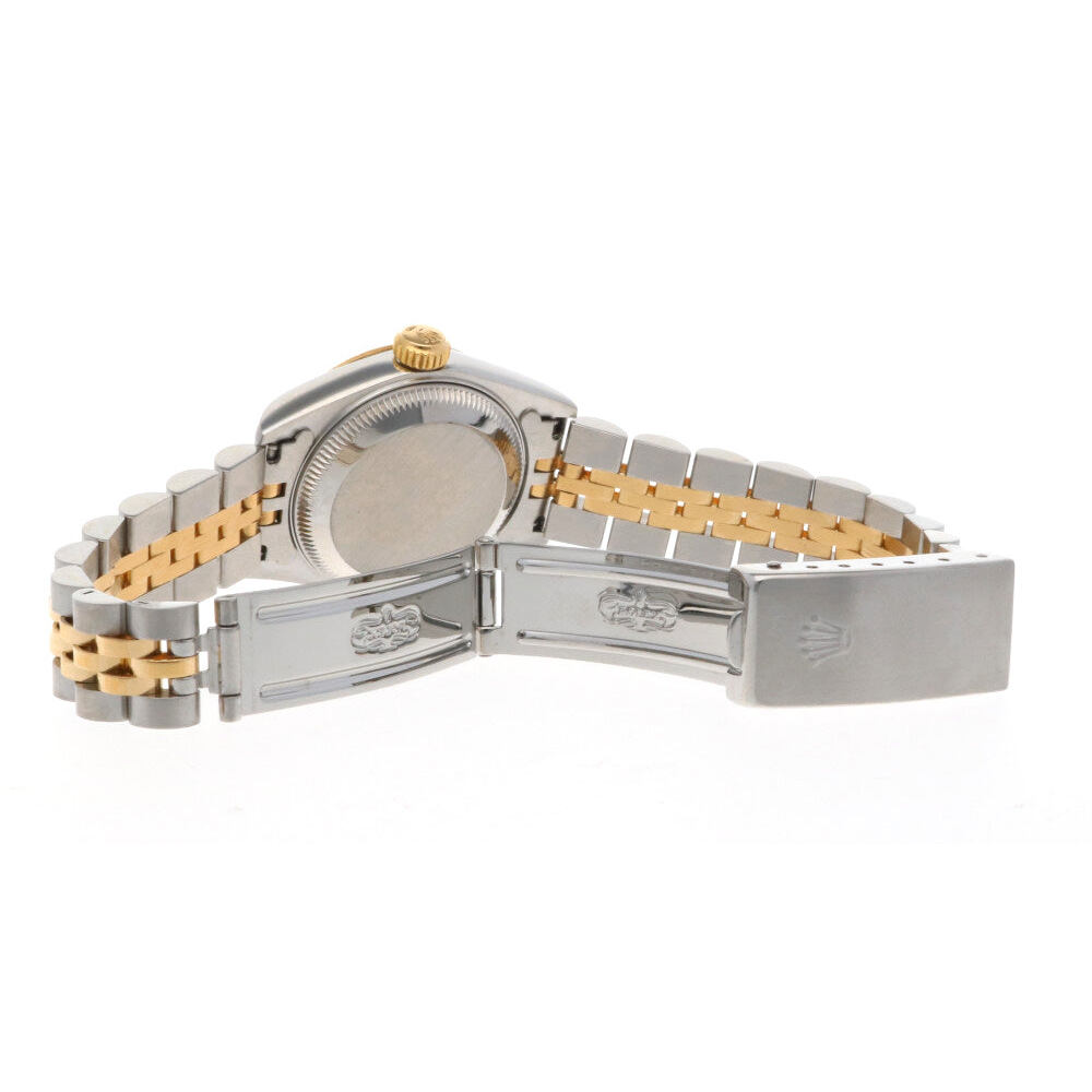 Diamond Round Cut Rolex in Gold – top view