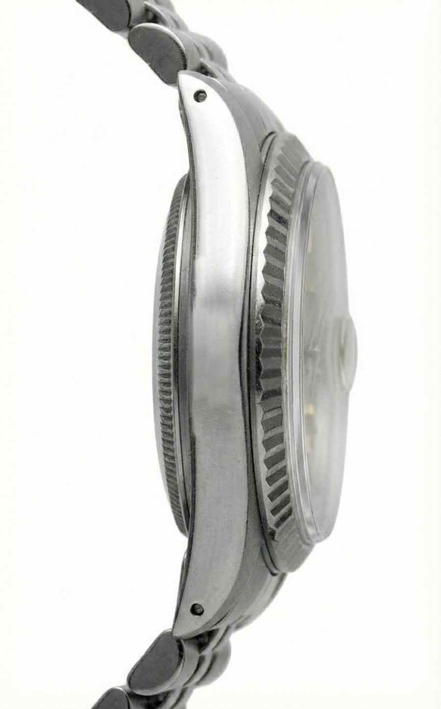 Ladies Rolex Datejust Watch Ss Champagne Stick Dial