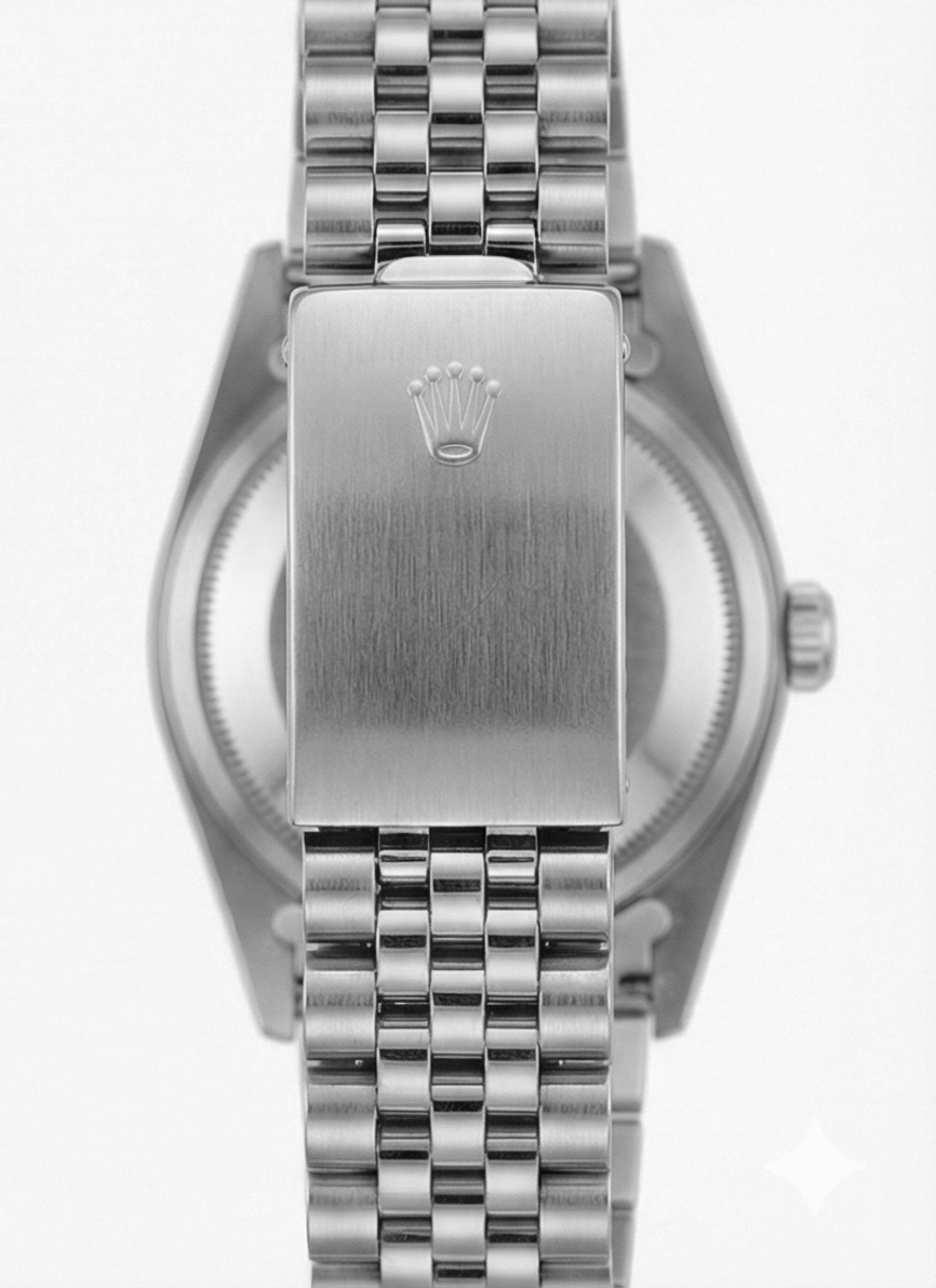 Ladies Rolex Datejust Watch Ss Champagne Stick Dial