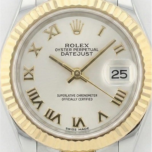 Rolex Gold with Gemstone – front view