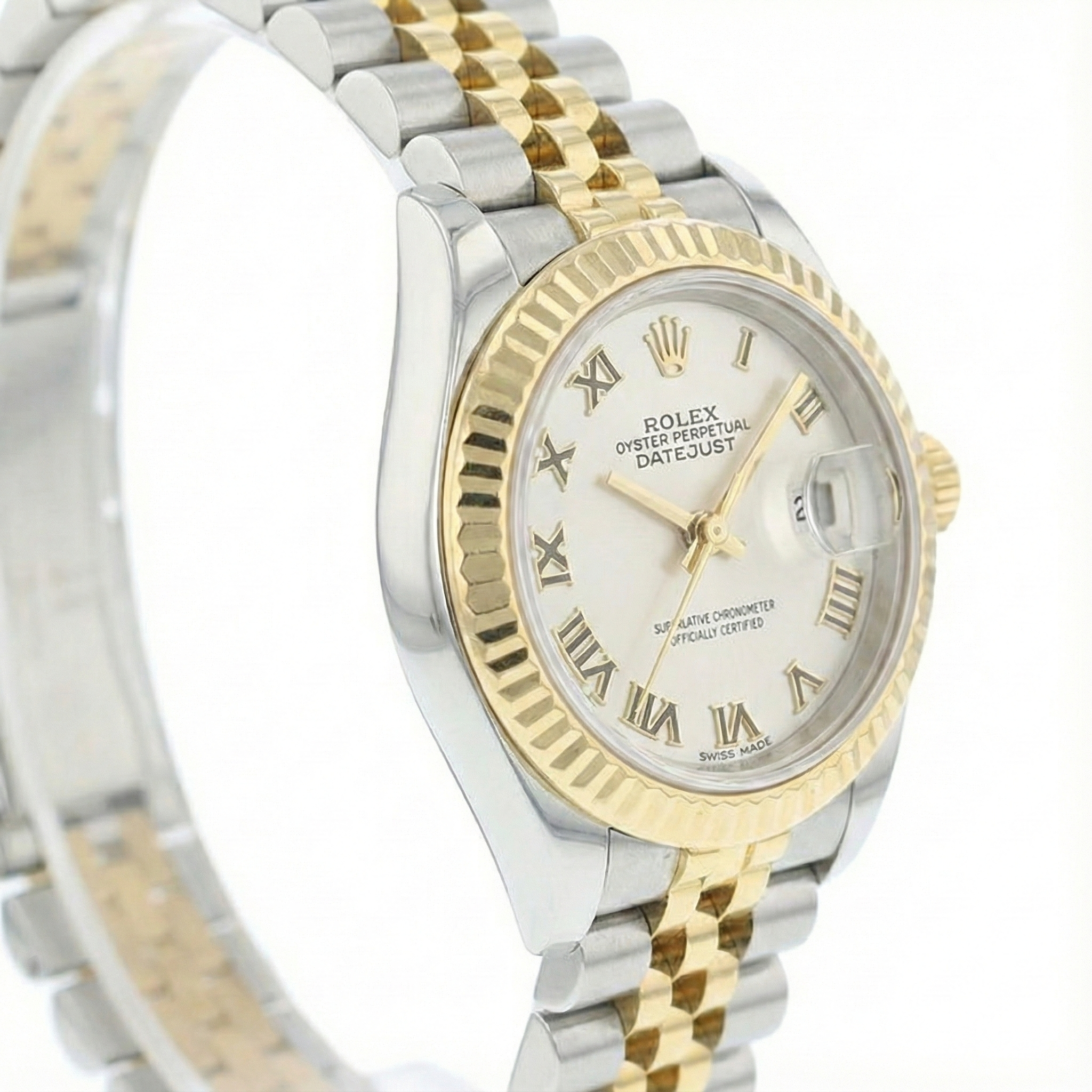 Gemstone Rolex in Gold – angle view