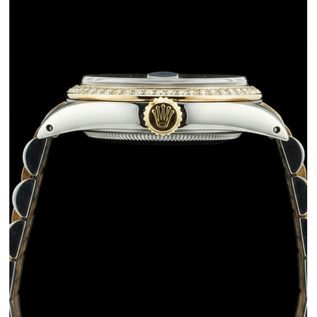 Lady Champagne Stick Rolex Dial Ss & Gold Jubilee Bracelet