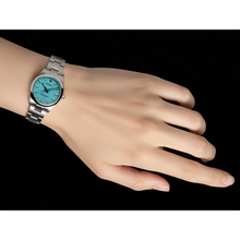 Lady Rolex Oyster Perpetual Tiffany Blue Luminous Dial Steel Watch