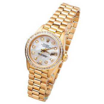 Lady Rolex Presidential Watch Mop Bezel President-Yellow Gold