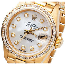 Lady Rolex Presidential Watch Mop Bezel President Yellow Gold1