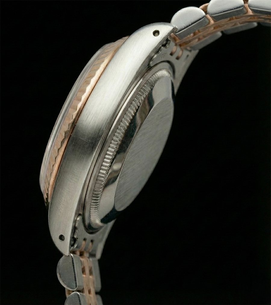 Lady Rolex Yellow Gold Datejust Watch Perpetual Arabic Dial Ss