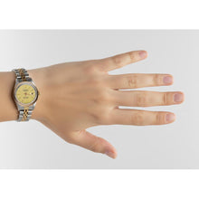 Lady Watch Champagne Stick Dial Rolex Bezel Yellow Gold Jubilee P2