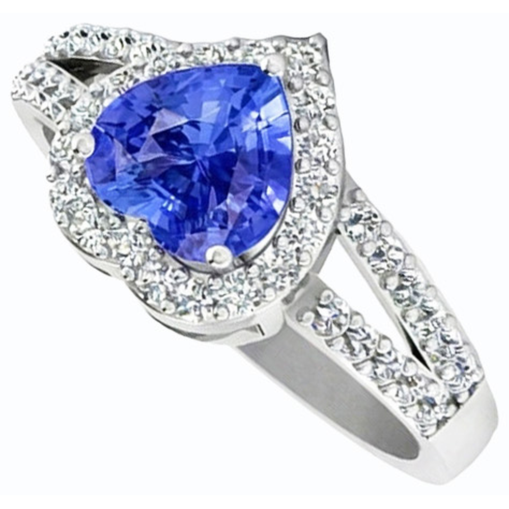 Light Blue Sapphire Engagement Ring