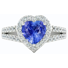 Light Blue Sapphire Engagement Ring