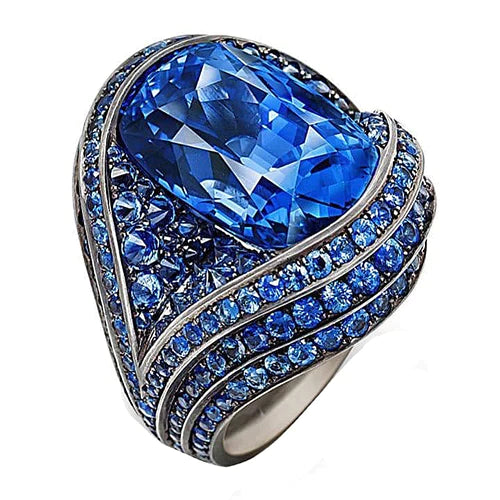 Like Antique Cocktail Sapphire Ring