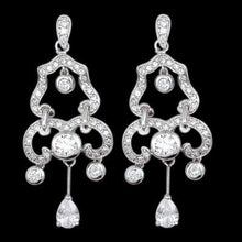 Like Edwardian Jewelry Chandelier Genuine Diamonds Earrings WG 1.75