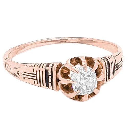 Like Edwardian Jewelry Genuine Diamond Engagement Ring Cushion Cut
