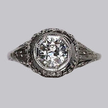 Like Edwardian Jewelry Gold Solitaire Old Miner Natural Diamond Ring