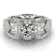 Like Edwardian Jewelry Halo Ring Old Miner Natural Diamond Filigree 3 Carats