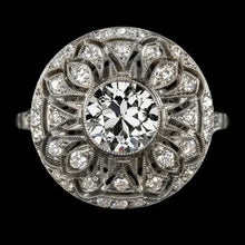 Like Edwardian Jewelry Halo Ring Round Old Miner Real Diamond Bezel Set
