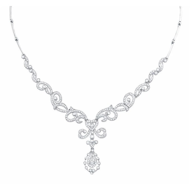 Like La Belle Epoque Jewelry 8 Ct Brilliant Cut Real Diamond Women Necklace