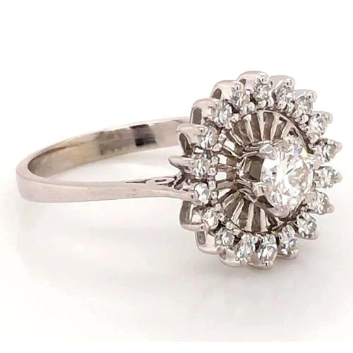 Like La Belle Epoque Jewelry Engagement Ring Flower Stlye 2 Carats