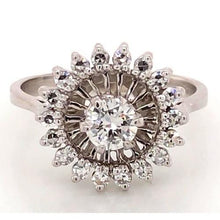 Like La Belle Epoque Jewellery Engagement Genuine Natural Earth Mined Diamond Ring Flower Stlye 2 Carats