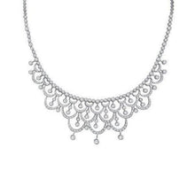 Like La Belle Epoque Jewelry Small Brilliant Cut Real Diamond Necklace