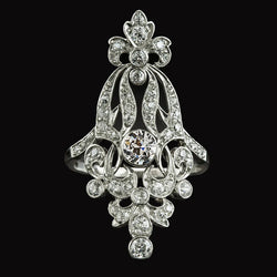 Like La Belle Epoque Jewelry Vintage Style Old Cut Natural Diamond Ring