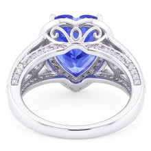 Like Vintage Ceylon Heart Sapphire Engagement Ring