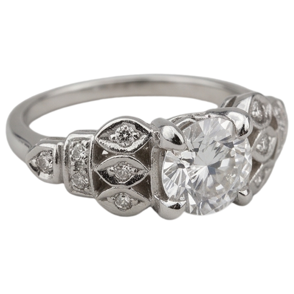 Like Vintage Engagement Ring Natural Earth Mined Diamond