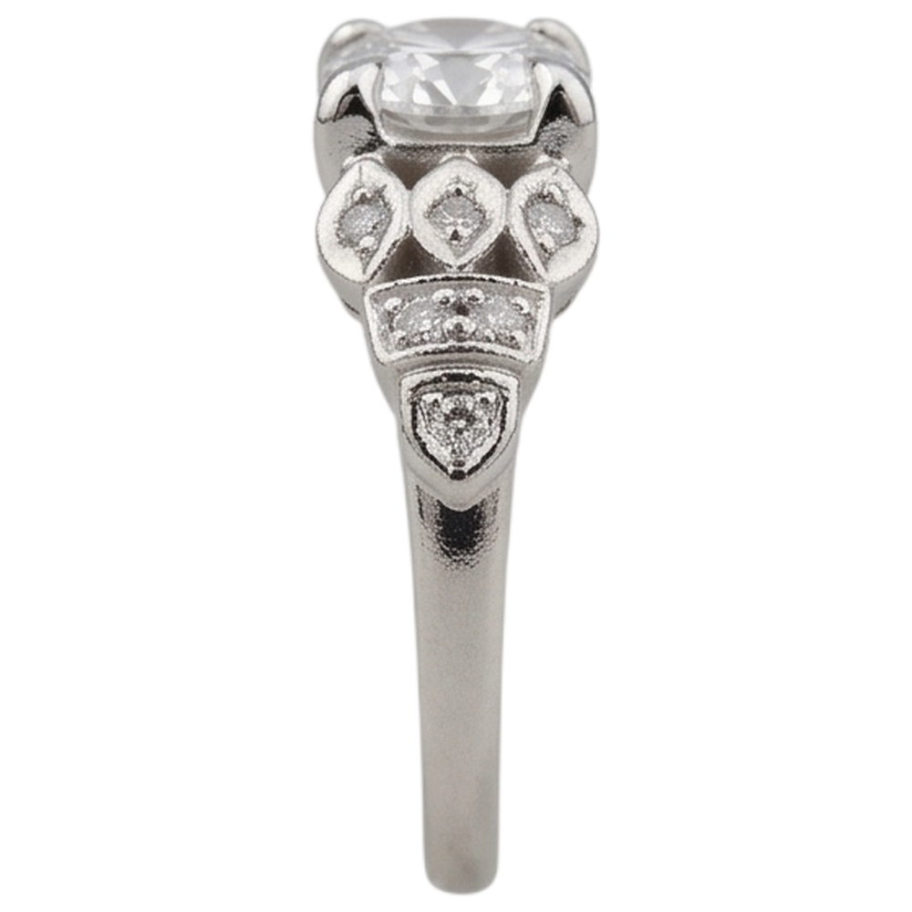 Like Vintage Engagement Ring Natural Earth Mined Diamond