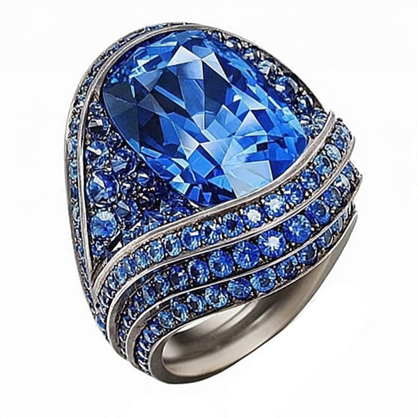Like Antique Cocktail Sapphire Ring