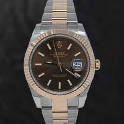 Men's Rose Cut Gemstone Rolex in 18K Two Tone Gold – ct