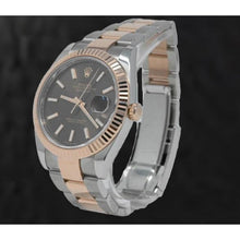 Genuine Gemstone Rolex ct 18K Two Tone Gold – front view