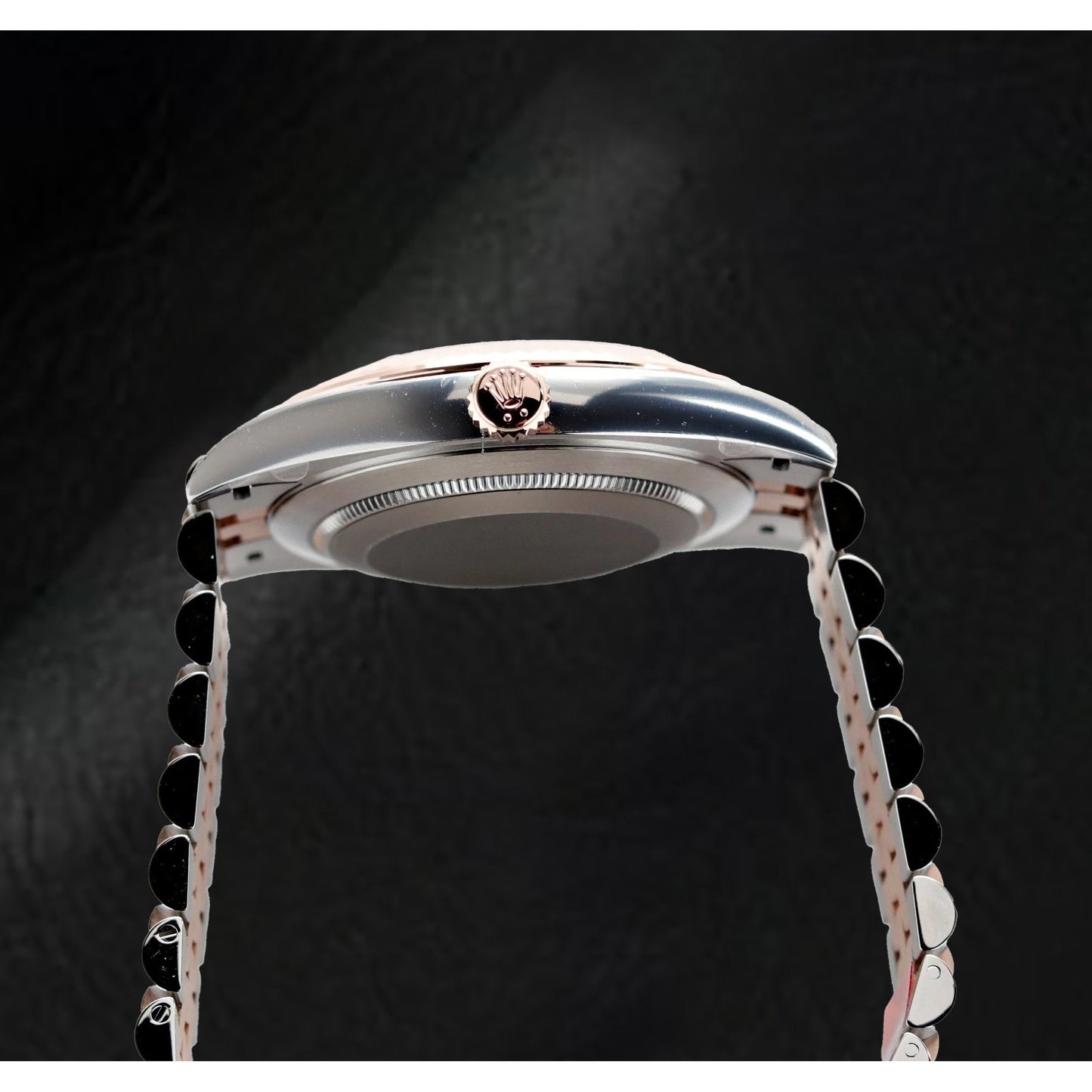 Rolex Two-Tone 18K Gold with Gemstone – side view