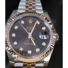 Brilliant Diamond Rolex -ct 18K Two Tone Gold – front view