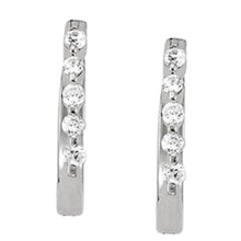 Little Real Diamond Gold Earring Hoops