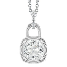 Fine Diamond Drop Pendant 5-ct 14K White Gold – main view
