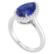 Luxury 2-ct Royal Blue Sapphire Colored Stone Ring