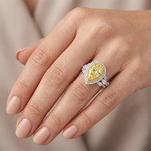 Luxury Halo Setting Ring – Yellow Canary Diamond 2.50 ct by
