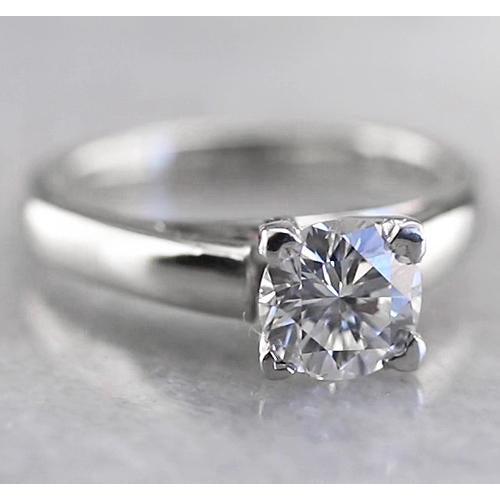 1 Carat Round Solitaire Natural Earth Mined Diamond Ring