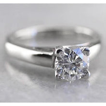 1 Carat Round Solitaire Natural Earth Mined Diamond Ring