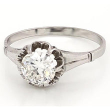 1 Carat Solitaire Natural Earth Mined Diamond Ring Women White Gold Jewelry 14K New