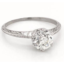 1 Carat Natural Earth Mined Diamond Solitaire Filigree Ring Women Jewelry